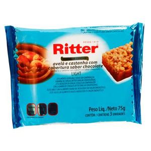 Barra De Cereal Ritter C/ 3 Un. Light Avelã / Castanha