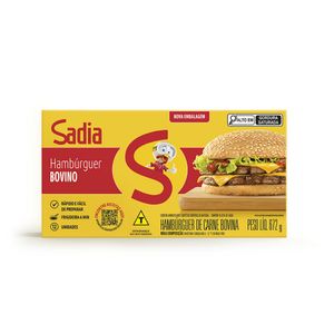 Hambúrguer Sadia 672g Bovino