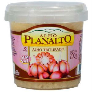 Alho Triturado Planalto 200g S/Sal