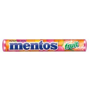 Bala Mentos Stick 37,5g Fruit
