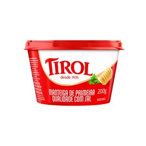 Manteiga Tirol 200g Extra C/ Sal