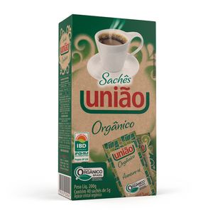 Açucar Cristal Uniao 200g Organico Sachet Var