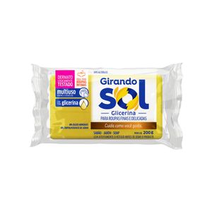 Sabão Em Barra Girando Sol 200g Glicerina