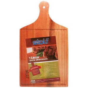 Tabua Churrasco Stolf 22x40cm C/Cabo