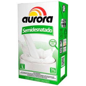 Leite Longa Vida Aurora 1lt Semi Desnatado