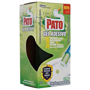 Pato Gel Adesivo Refil C/ 6 Un. Citrus