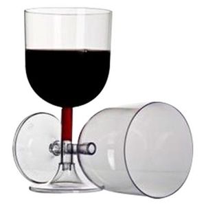 Taca Desc.Strawplast 260ml Vinho C/4