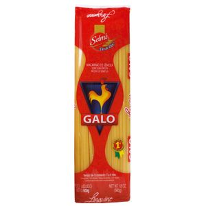 Macarrão Sêmola Galo 500g Espaguete Linguine