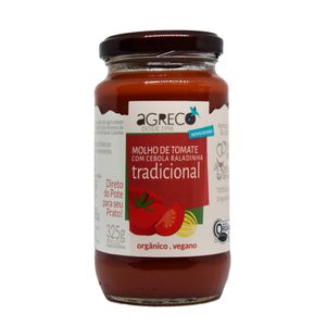 Molho Tomate Agreco 325g Org.Trad.Vidro