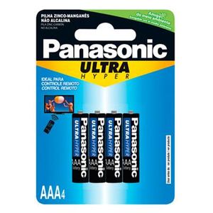 Pilha Panasonic Sup.Hiper Aaa Pal.C/4