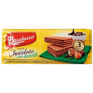 Biscoito Bauducco Wafer 140g Choco / Avelã