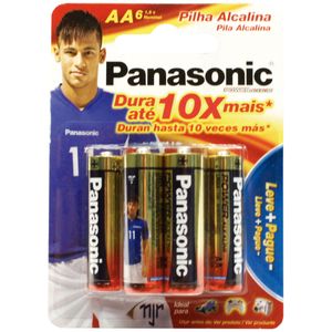 Pilha Panasonic Alcalina Aa Peq.L6p5