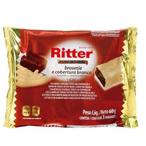 Barra De Cereal Ritter C/ 3 Un. Brownie C/ Chocolate