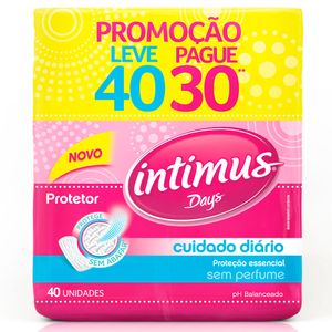 Protetor Diario Intimus C/40 Cuid.Diario