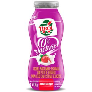 Iogurte Tirol 170g Morango 0% Lactose