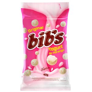 Confeito Bibs 40g Iogurte Morango