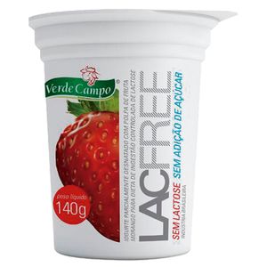 Iogurte Verde Campo 140g Lacfree Morango