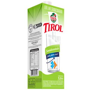 Leite Tirol Tampa Semi-Desnatado 1 Litro