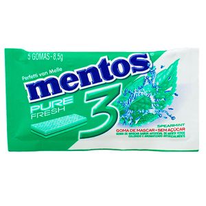 Goma Mascar Mentos 8,5g Fresh Spearmint