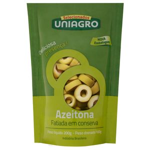 Azeitona Uniagro 100g Verde Fatiada