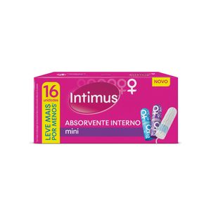 Absorvente Interno Intimus C/16 Mini L+P-