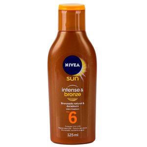 Locao Bronzeadora Nivea 125ml F6 Intense