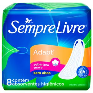 Abs.Sempre Livre C/8 Adapt Suave S/Abas
