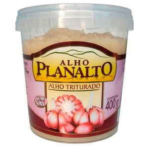 Alho Triturado Planalto 400g S/Sal