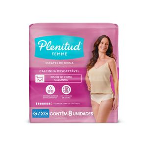 Roupa Intima Plenitud C/8 Femme G/Xg