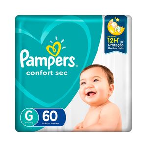 Fralda Pampers Conf.Sec Fortebag G C/60