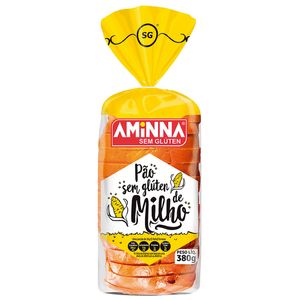 Pao Aminna 380g Milho S/Gluten