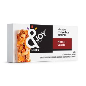 Barra Nuts &Joy 60g Nozes/Canela C/2