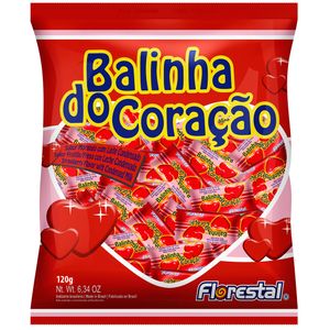 Bala Florestal 108g Coracao Morango