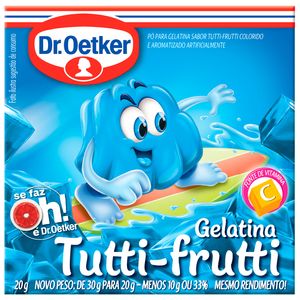 Po P/Gelatina Dr Oetker 20g Tutti Frutti