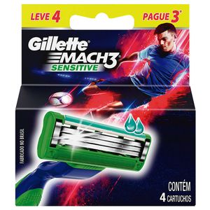 Carga Apar.Gillette Mach3 Sens.C/4 L+P-