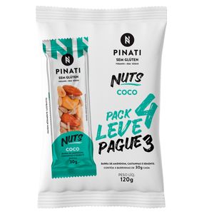 Barra Nuts Pinati 120g Coco L4p3