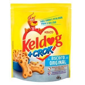 Biscoito Caes Keldog 400g +Crock Orig