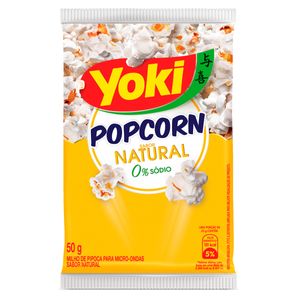 Pipoca Micro Yoki 50g Natural Zr.Sodio
