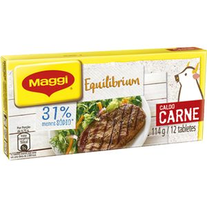 Caldo Maggi 114g Carne 31% Menos Sodio