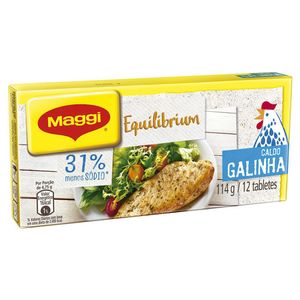 Caldo Maggi 114g Galinha 31% Menos Sodio