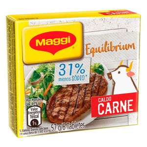 Caldo Maggi 57g Carne 31% Menos Sodio