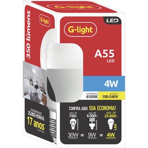 Lampada Led G-Light 4w A55 6500k