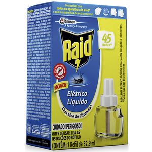 Repelente Eletr.Raid 32,9ml 45n Citro.Rf