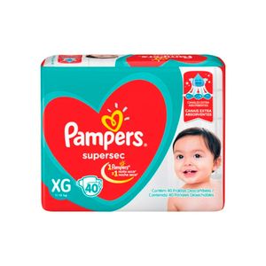 Fralda Pampers Supersec Hiper Xg C/40