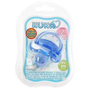 Chupeta Kuka Tam.2 Silicone Soft Azul