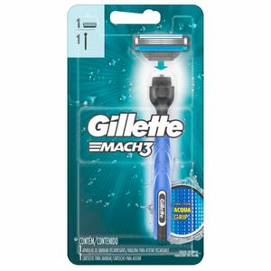Aparelho Barbear Gillette Mach3 Ac.Grip