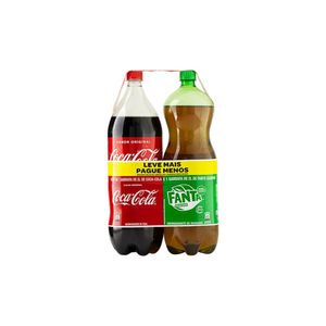 Pack Refrig.Coca Cola+Fanta Guarana 2l