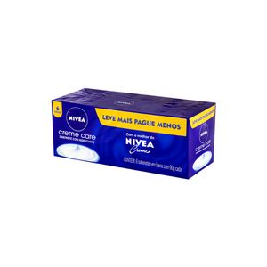 NIVEA Sabonete em Barra Creme Care Promo 6 uni 90g