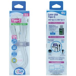 Cabo Usb-C P/Usb-A I2go 1,2m I2gcbl555