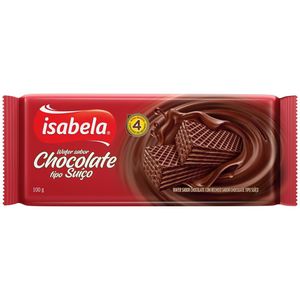 Biscoito Isabela 100g Wafer Choco. Suico